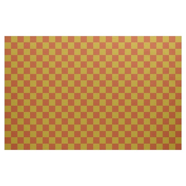 Tecido Pó Clássico e Padrão Dourado do Quadro de Verifica (Jarda)