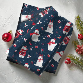 Tecido Polar Bear Christmas Pattern ID851