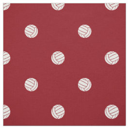 Tecido polka dot volleyballs on red or ANY background