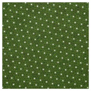Tecido polkadot de diamante verde de grama