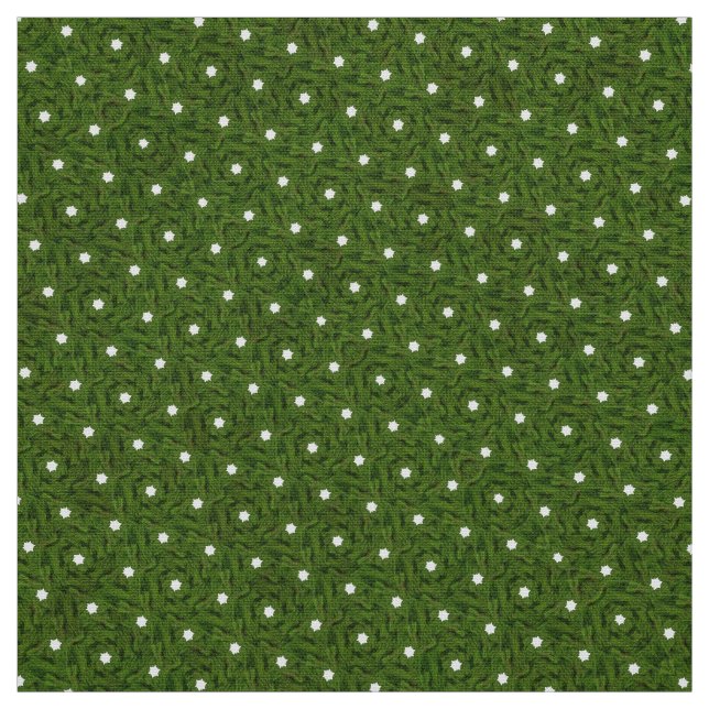 Tecido polkadot de diamante verde de grama (Modelo)