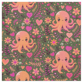 Tecido Polvo-floral-rosa-branco