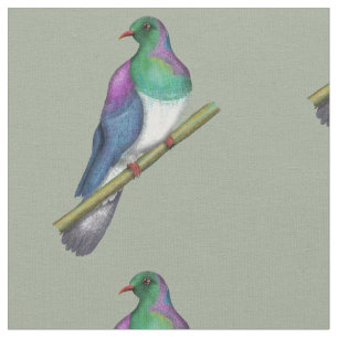 Tecido Pombo Kereru Wood