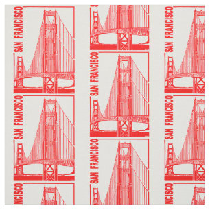 Tecido Ponte da porta do Francisco-Ouro de San