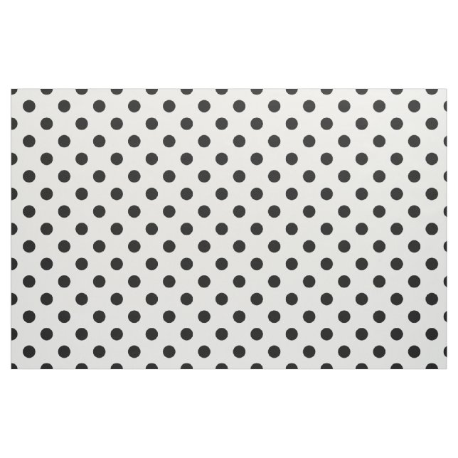 Tecido Ponto Preto Branco (Fat Quarter)