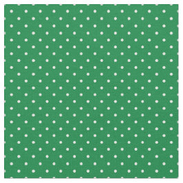 Tecido Pontos brancos do padrão verde do Natal moderno pa