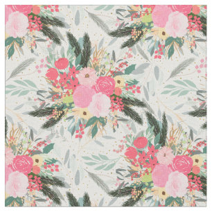 Tecido Pontos Brilhantes e Dourados do Inverno Branco Ele