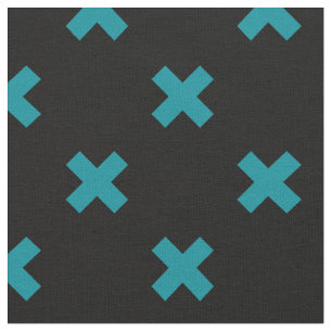 Tecido Pontos de cruz em preto