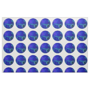 Tecido Pontos de estratégia: Tigres de Bolinhas Azuis