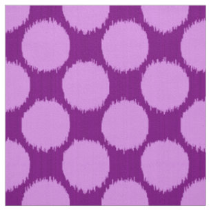 Tecido Pontos gigantes de Ikat, orquídea e roxo amethyst