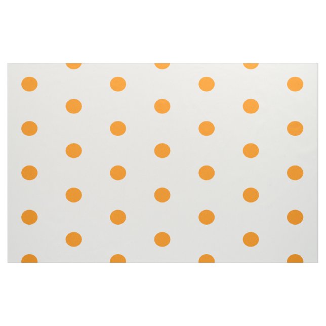 Tecido Pontos laranja em branco (Fat Quarter)