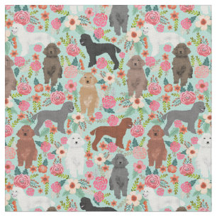 Tecido poodle dogs hortelã hortelã