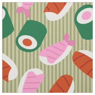 Tecido Pop art do sushi