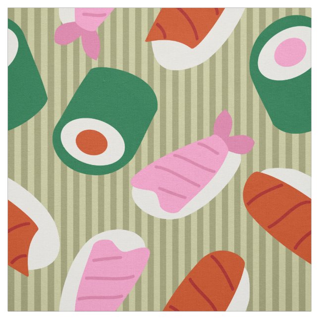 Tecido Pop art do sushi (Modelo)