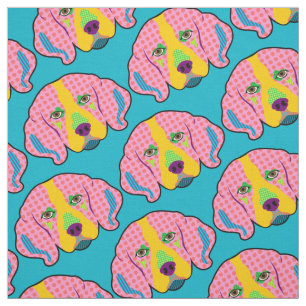 Tecido Pop art do teste padrão do lebreiro