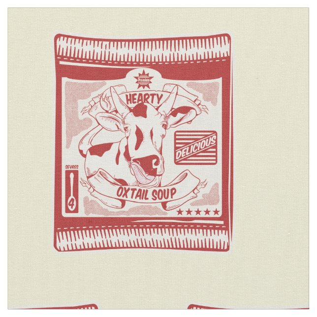 Tecido Pop de sopa de oxtail (Detalhe)