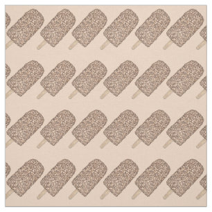 Tecido Pop de Sorvete de Eclair de Chocolate