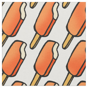 Tecido Popsicles alaranjados do gelado de Creamsicle