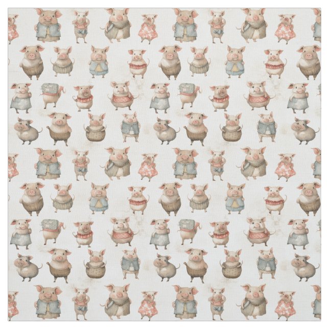 Tecido Porco: Whimsy Pig (Modelo)