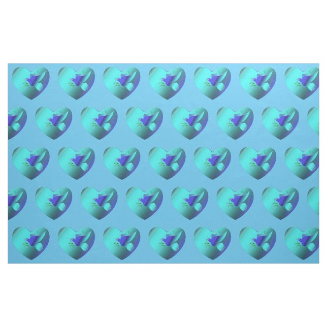 Tecido Porta Azul do Coração do Céu (Fat Quarter)