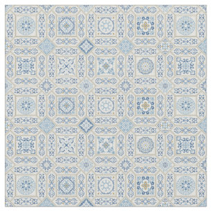 Tecido Portugal Vintage Azulejo tradicional