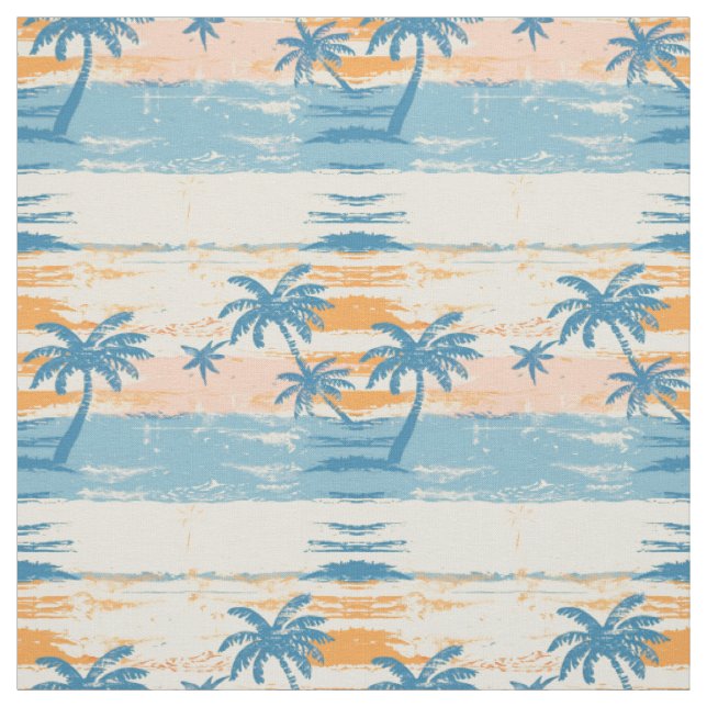 Tecido Praia Tropical Retrô (Modelo)