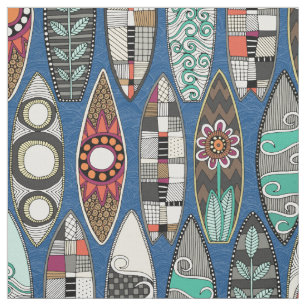 Tecido pranchas de surf azul