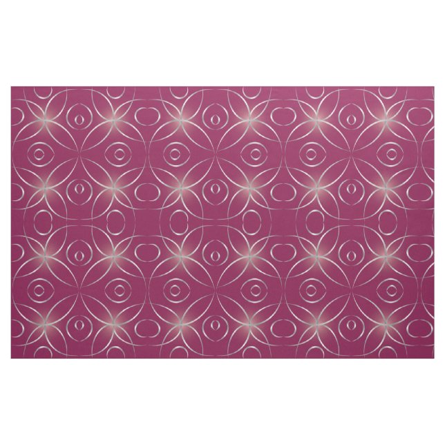 Tecido Prata com magenta (Fat Quarter)