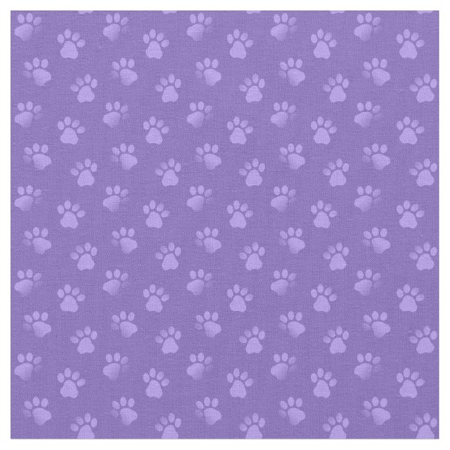 Tecido Prato De Gato Roxo Imprime Padrão (Detalhe)