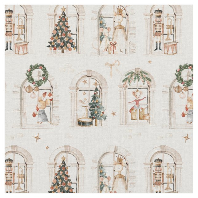 Tecido Preparações tradicionais de Natal Inverno nostálgi (Detalhe)
