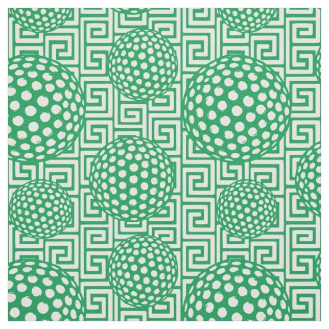 Tecido Preppy Golf Greek Key - Verde (Modelo)