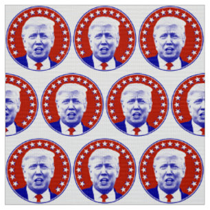 Tecido Presidente Donald Trump em Vermelho