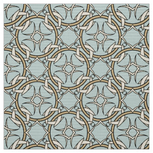 Tecido Preto celta bloqueado e creme do teste padrão