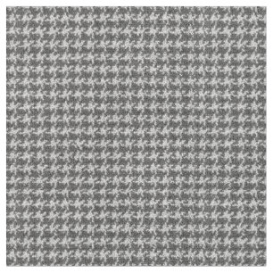 Tecido Preto, cinzento, branco, houndstooth