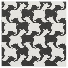 Tecido preto de Cachorro de Teste do Estilo Hounds