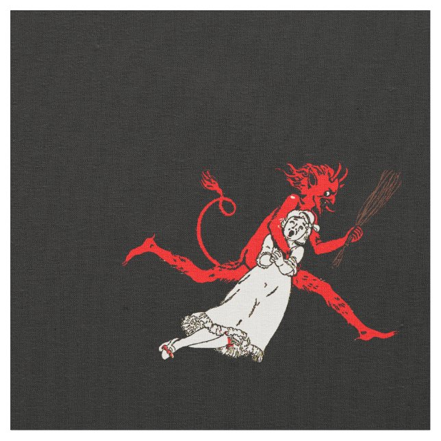 Tecido preto de Krampus (Detalhe)