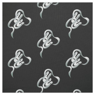 Tecido Preto de Prata Tragédia