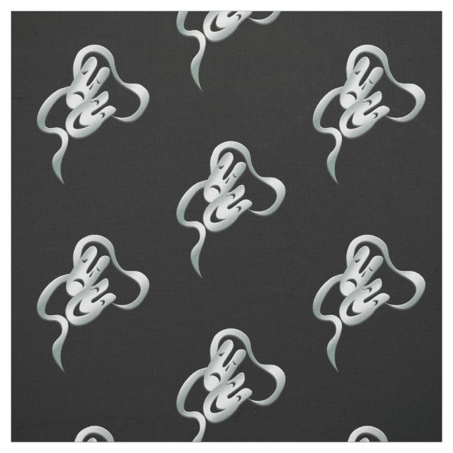 Tecido Preto de Prata Tragédia (Modelo)