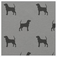 Preto e teste padrão das silhuetas do Coonhound de