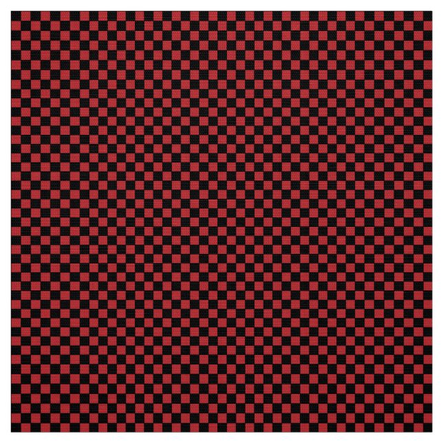 Tecido Preto e Vermelho da Grade: Design Negrito e (Modelo)