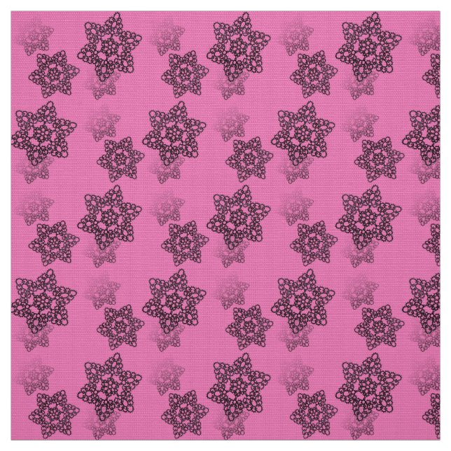 Tecido Preto Lace a Rosa (Modelo)