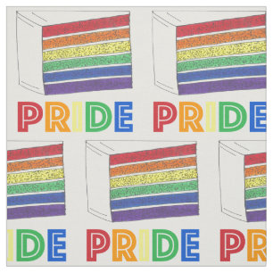 Tecido PRIDE Love Rainbow Layer Weding Slice LGBTQ