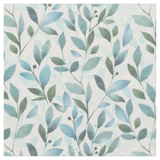 Tecido Primavera. Padrão floral de aquarela (Detalhe)