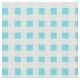Tecido Primavera Sunshine Blue Check Padrão Gingham