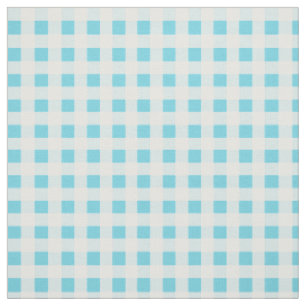 Tecido Primavera Sunshine Blue Check Padrão Gingham