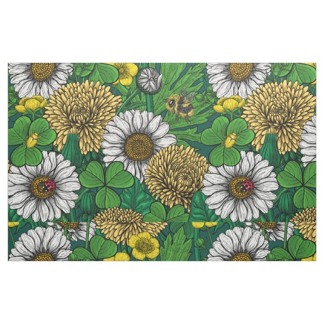 Tecido Primavera verde (Fat Quarter)