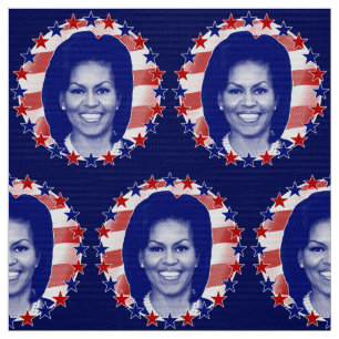 Tecido Primeira-dama Michelle Obama Stars and Stripes