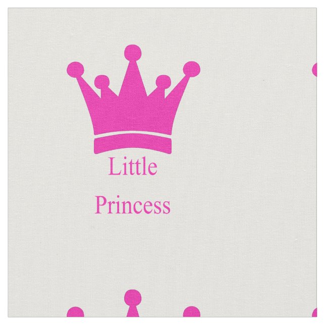 Tecido Princesa Pequena - Um Bebê Real (Detalhe)