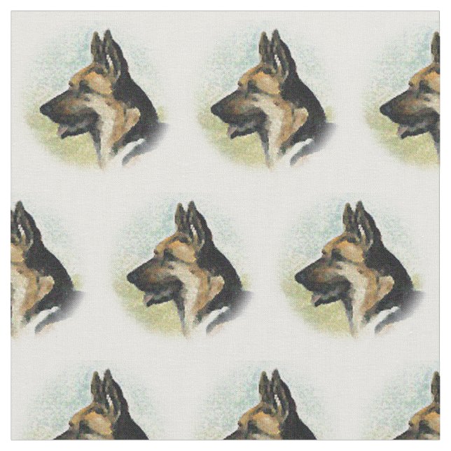 Tecido principal da arte do cão do perfil do (Detalhe)