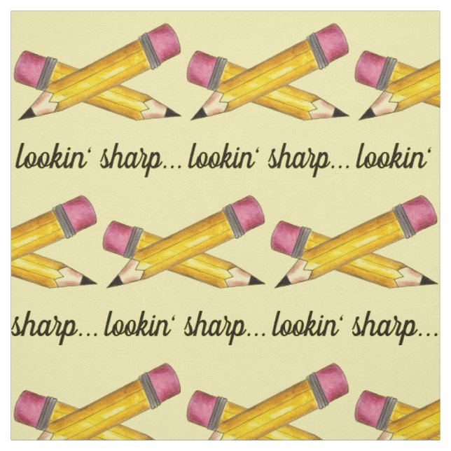 Tecido Procurando o Escrevendo Sharp Yellow #2 Pencil Sch (Modelo)